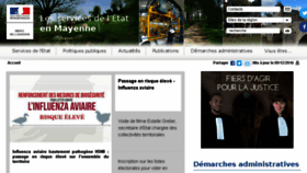 What Mayenne.gouv.fr website looked like in 2016 (7 years ago)