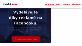 What Modrakrev.cz website looked like in 2016 (7 years ago)