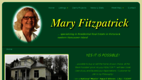 What Maryfitzpatrick.ca website looked like in 2016 (7 years ago)