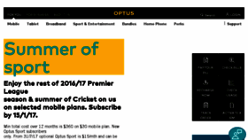 What My.optus.com.au website looked like in 2016 (7 years ago)