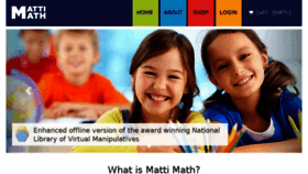 What Mattimath.com website looked like in 2016 (7 years ago)