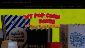What Mypopcornboxes.co.uk website looked like in 2016 (7 years ago)