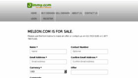 What Meleon.com website looked like in 2016 (7 years ago)