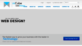 What Mcubewebdesign.com website looked like in 2016 (8 years ago)