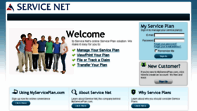 What Myserviceplan.com website looked like in 2016 (7 years ago)