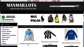 What Maxmaillots.net website looked like in 2016 (7 years ago)