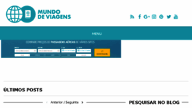 What Mundodeviagens.com website looked like in 2016 (7 years ago)