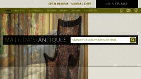 What Matildasantiques.com.au website looked like in 2016 (7 years ago)