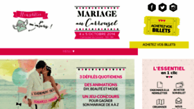 What Mariageaucarrousel.com website looked like in 2016 (7 years ago)