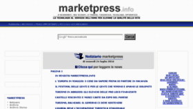 What Marketpress.info website looked like in 2016 (7 years ago)