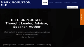 What Markgoulston.com website looked like in 2016 (7 years ago)