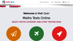 What Math-quiz.co.uk website looked like in 2016 (7 years ago)
