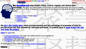 What Massmind.org website looked like in 2016 (8 years ago)