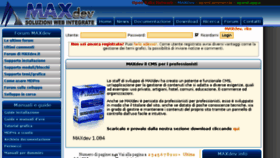 What Maxdev.com website looked like in 2016 (8 years ago)