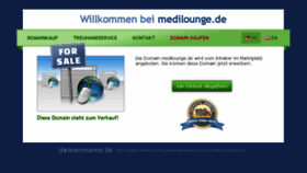 What Medilounge.de website looked like in 2016 (7 years ago)