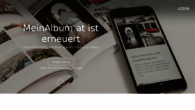 What Meinalbum.at website looked like in 2016 (7 years ago)
