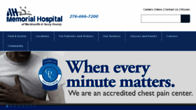 What Martinsvillehospital.com website looked like in 2016 (7 years ago)