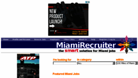 What Miamirecruiter.com website looked like in 2016 (7 years ago)