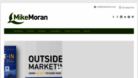 What Mikemoran.com website looked like in 2016 (7 years ago)