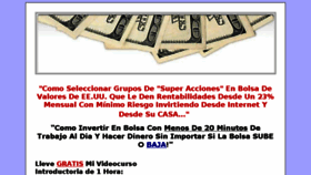 What Millonarioenbolsa.com website looked like in 2016 (7 years ago)