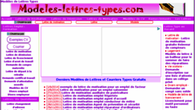 What Modeles-lettres-types.com website looked like in 2016 (7 years ago)