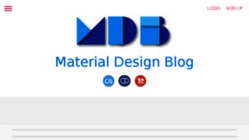 What Materialdesignblog.com website looked like in 2016 (7 years ago)