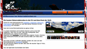 What Motorradstrecken.eu website looked like in 2016 (7 years ago)