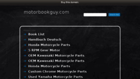 What Motorbookguy.com website looked like in 2016 (7 years ago)