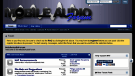 What Mobileaudioforum.com website looked like in 2016 (7 years ago)