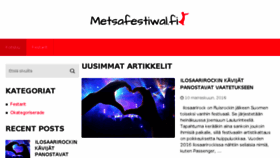What Metsafestiwal.fi website looked like in 2016 (7 years ago)