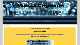 What Musclechemistry.com website looked like in 2016 (7 years ago)
