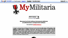 What Mymilitaria.it website looked like in 2016 (7 years ago)