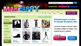 What Makemehappy.ro website looked like in 2016 (7 years ago)