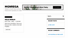 What Mgnrega.in website looked like in 2016 (7 years ago)