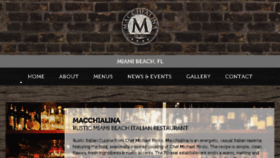 What Macchialina.com website looked like in 2016 (7 years ago)