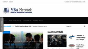 What Mbanetwork.co.za website looked like in 2016 (7 years ago)