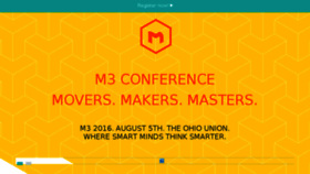 What M3conf.com website looked like in 2016 (7 years ago)