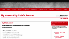 What Mychiefsaccount.com website looked like in 2016 (7 years ago)