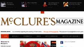 What Mccluresmagazine.com website looked like in 2016 (7 years ago)