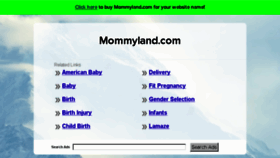What Mommyland.com website looked like in 2016 (7 years ago)