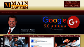 What Mainlawfirm.com website looked like in 2016 (7 years ago)