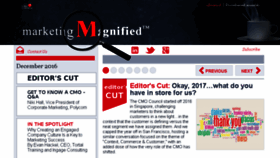 What Marketingmagnified.com website looked like in 2016 (7 years ago)