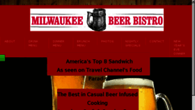 What Milwaukeebeerbistro.com website looked like in 2016 (7 years ago)