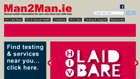 What Man2man.ie website looked like in 2016 (7 years ago)