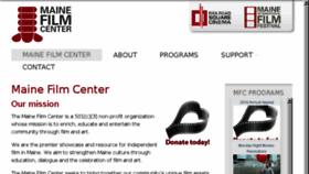 What Mainefilmcenter.org website looked like in 2016 (7 years ago)