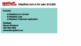 What Mapified.com website looked like in 2016 (7 years ago)