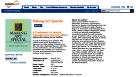 What Makingartspecial.com website looked like in 2016 (7 years ago)