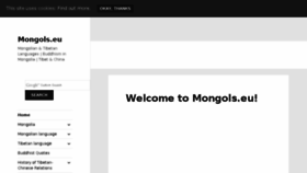 What Mongols.eu website looked like in 2016 (7 years ago)
