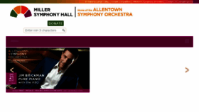 What Millersymphonyhall.org website looked like in 2016 (7 years ago)