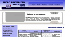 What Micropulverizer.com website looked like in 2016 (7 years ago)